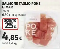 Coop SALMONE TAGLIO POKE GIMAR offerta