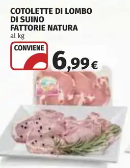 Coop COTOLETTE DI LOMBO DI SUINO FATTORIE NATURA offerta