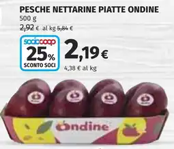 Coop PESCHE NETTARINE PIATTE ONDINE offerta