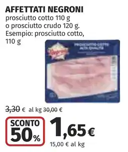Coop AFFETTATI NEGRONI offerta