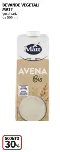 Coop Bevande vegetali matt offerta