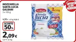 Coop Mozzarella Santa Lucia Galbani offerta