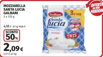 Mozzarella Santa Lucia Galbani