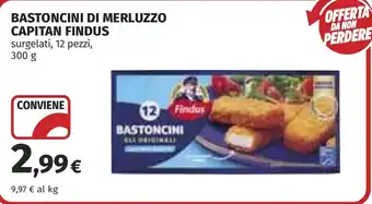 Coop Bastoncini di merluzzo Capitan Findus offerta