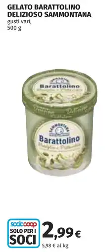 Coop Gelato Barattolino Delizioso Sammontana offerta