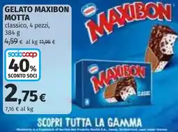 Coop Gelato Maxibon Motta offerta