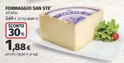Coop FORMAGGIO SAN STE' offerta