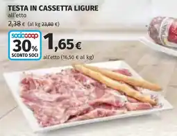 Coop TESTA IN CASSETTA LIGURE offerta