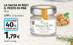 Coop LA SALSA DI NOCI IL PESTO DI PRÀ offerta