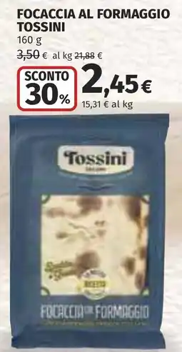 Coop Focaccia al formaggio Tossini offerta