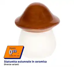 Action Statuetta autunnale in ceramica offerta