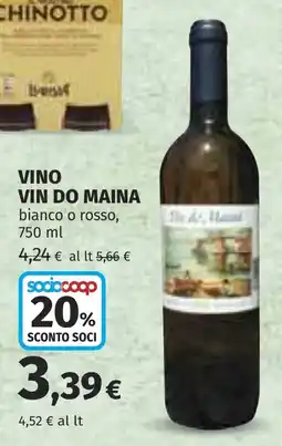 Coop VIN DO MAINA offerta