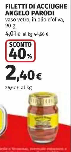 Coop Filetti di acciughe Angelo Parodi offerta