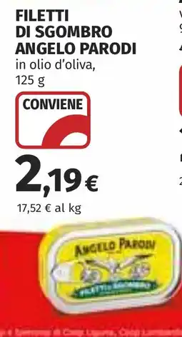 Coop Filetti di sgombro Angelo Parodi offerta
