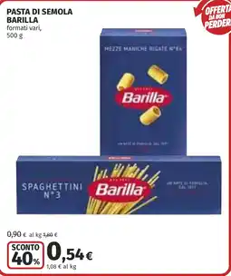 Coop Pasta di semola Barilla offerta