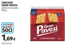 Coop Cracker Gran Pavesi offerta