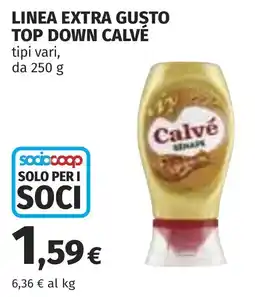 Coop LINEA EXTRA GUŠTO TOP DOWN CALVÉ offerta