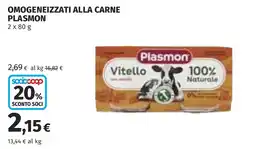 Coop OMOGENEIZZATI ALLA CARNE PLASMON offerta
