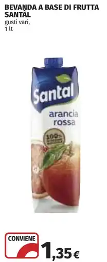 Coop Beveranda a base di frutta Santal offerta