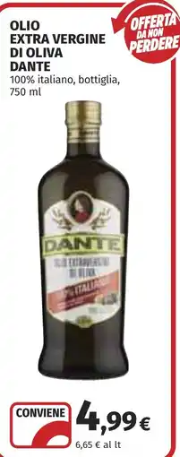 Coop Olio extra vergine di oliva Dante offerta