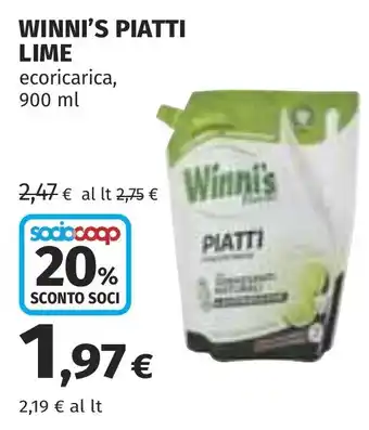 Coop Winni's Piatti Lime offerta