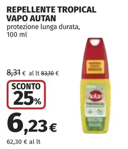 Coop REPELLENTE TROPICAL VAPO AUTAN offerta