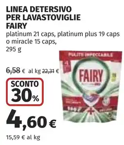Coop LINEA DETERSIVO PER LAVASTOVIGLIE FAIRY offerta