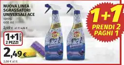 Coop Sgrassatori universali ACE offerta