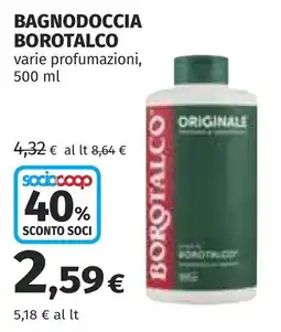 Coop Bagnodoccia Borotalco offerta