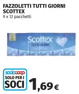 Coop FAZZOLETTI TUTTI GIORNI SCOTTTEX offerta