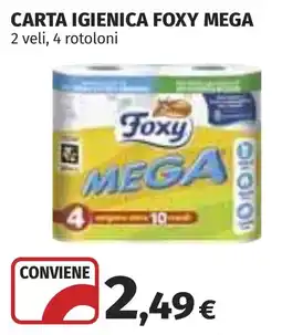 Coop Carta igienica Foxy Mega offerta
