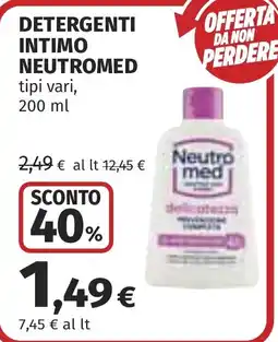 Coop Detergenti intimo Neutromed offerta