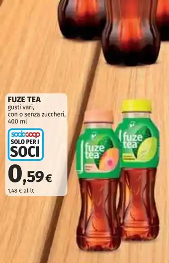 Coop fuze tea offerta