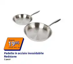 Action Padelle in acciaio inossidabile Redstone offerta