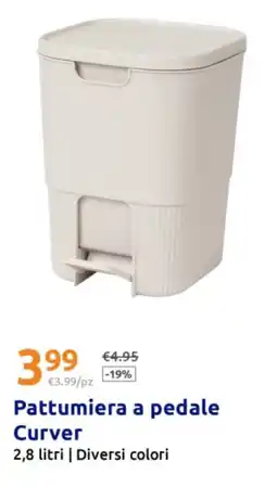 Action Pattumiera a pedale Curver offerta