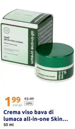 Action Crema viso bava di lumaca all-in-one Skin... offerta