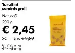 NaturaSì Tarallini semintegrali NaturaSi offerta