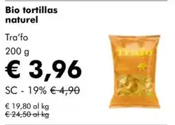 NaturaSì Bio tortillas naturel Tra'fo offerta
