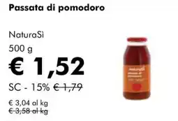 NaturaSì Passata di pomodoro NaturaSi offerta