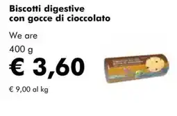 NaturaSì Biscotti digestive con gocce di cioccolato offerta