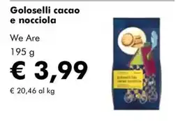 NaturaSì Goloselli cacao e nocciola We Are offerta