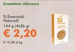 NaturaSì Si Essenziali NaturaSi Crostatine albicocca offerta