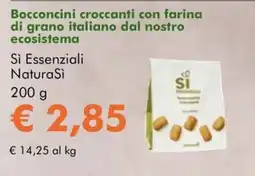 NaturaSì Bocconcini croccanti con farina di grano italiano dal nostro ecosistema offerta