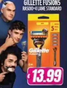 Vitulano Drugstore Gillette Fusions Rasoio+4 Lame Standard offerta