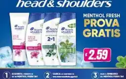 Vitulano Drugstore head & shoulders MENTHOL FRESH offerta