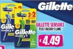 Vitulano Drugstore Gillette Sensor3+ offerta