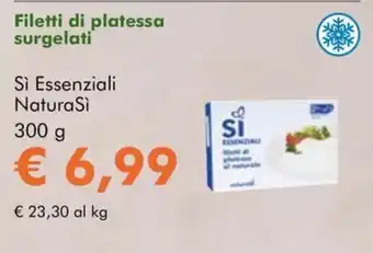Filetti di platessa surgelati Si Essenziali NaturaSi
