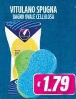 Vitulano Drugstore VITULANO SPUGNA BAGNO OVALE CELLULOSA offerta