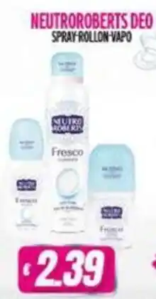 Vitulano Drugstore Neutro Roberts Deo Spray Rollon-Vapo offerta