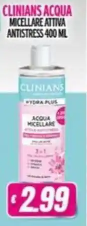 Vitulano Drugstore Clinians Acqua Micellare Attiva Antistress offerta